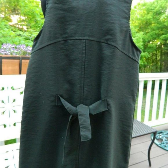 Maxi Forest Green Jumper Dress w/Cool Hand Motif Strap Clips By Cozy Cozy SZ 12 - Picture 5 of 9
